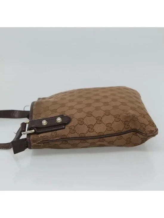 Authentic GUCCI GG Canvas Shoulder Bag Brown 257246 - Picture 11 of 16